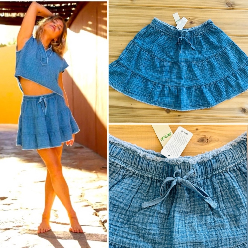 NEW American Eagle Aerie Skirt Size XS Pool to Party Mini Skirt. NWT